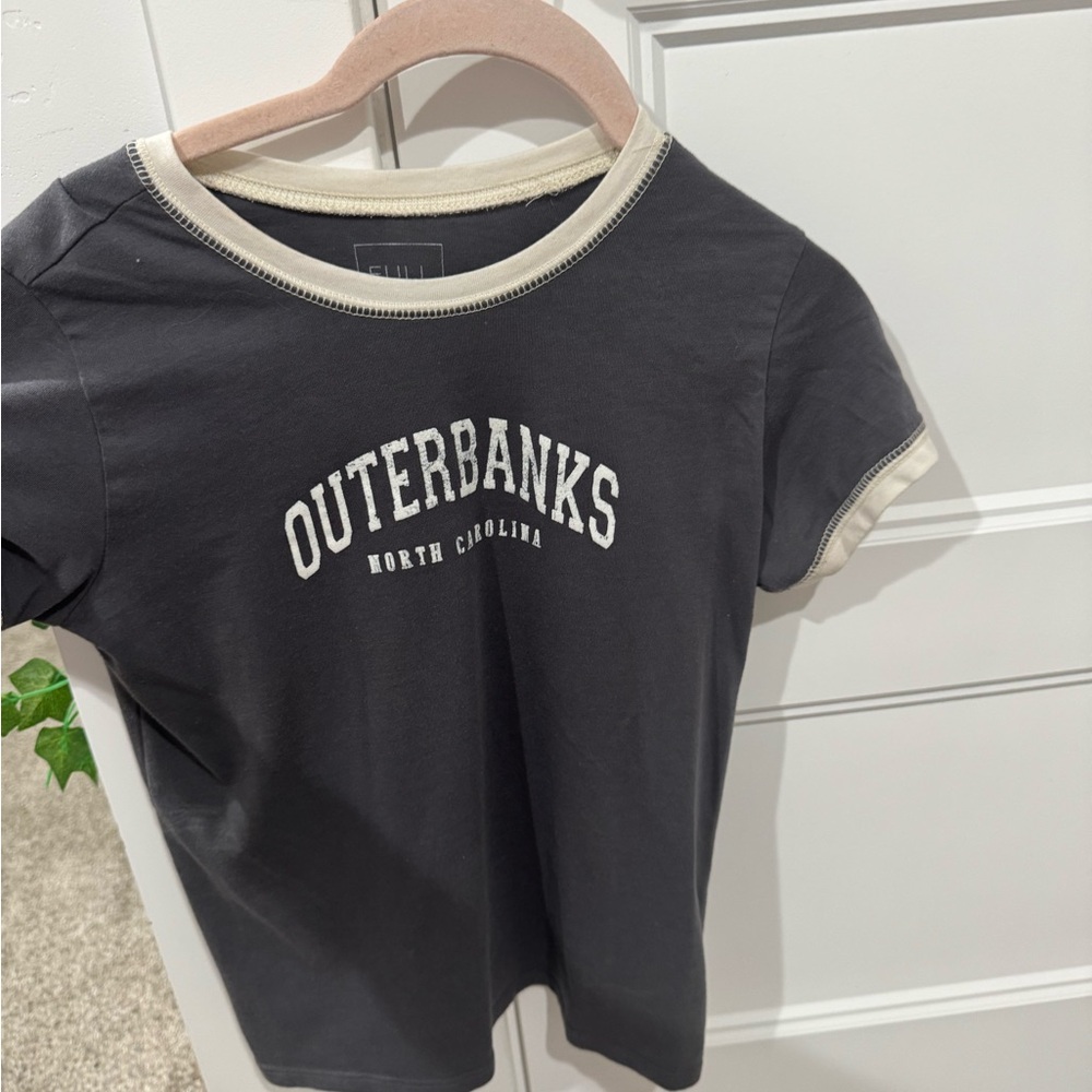 Full Tilt Black and Cream Kids T-Shirt